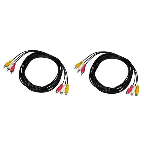 Produktbild: Gadpiparty 2 Stück 3 3 Auf 3 Buchse Audio-video-kabel-splitter-adapter Für Tv-videorecorder-dvd-kabelbox Farbcodierte Stereo-audio-standard- -anschlüsse