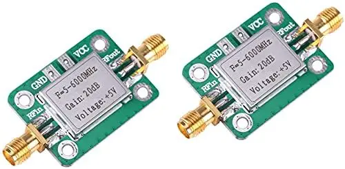 Produktbild: 2 Stück 5MHz-6GHz Rauscharmer Breitband-Signalverstärker 20dB Verstärkung 5-6000MHz