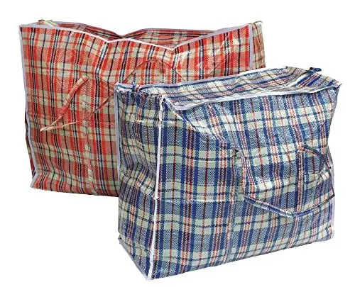 Produktbild: 2 Stück Aufbewahrungstasche Einkauftasche Jumbo Tasche farblich Sortiert Gross