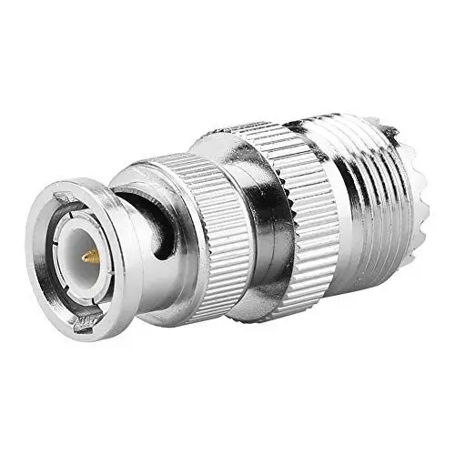 Produktbild: 2 Stück BNC Koaxialstecker Stecker auf UHF SO239 PL259 Buchse RF Koaxial Adapterkabel Stecker für Überwachungskamera Radio Verlängerungskabel