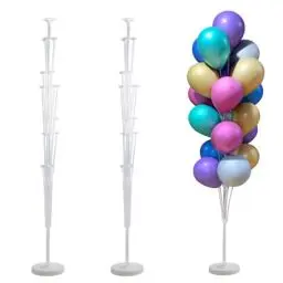 Produktbild: 2 Stück Balloon Stand Kit, Ballon Ständer Luftballons Halter Ballonhalter Tischballonständer Wiederverwendbarer Ballon Stick Halter für Geburtstag Hochzeit Party Dekoration