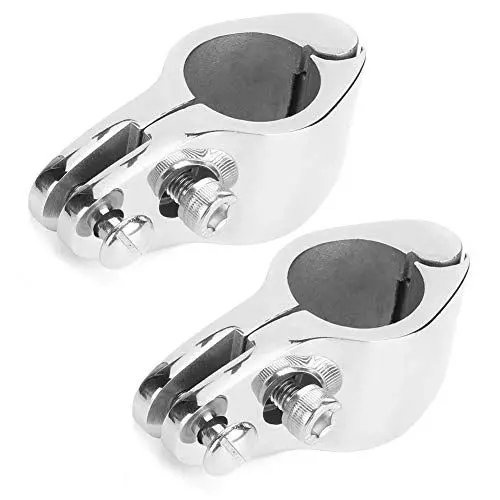 Produktbild: Oberbackenrutsche, 2 Stück Bimini-Bootsausrüstung Backenschiebeklemme Stahlboot-Hardware-Beschlag für Aufblasbare Kommerzielle Yachten (22MM)