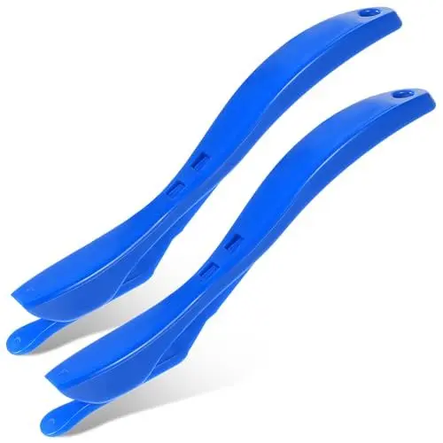 Produktbild: 2 Stück Blauer Papierschneider,Mabor Tragbar Geschenkpapier Schneider Paper Cutter Sicherheits Papier Schneidemesser Wrapping Paper Cutter für Scrapbooking Geschenkpapier Bastelpapier Umschlag