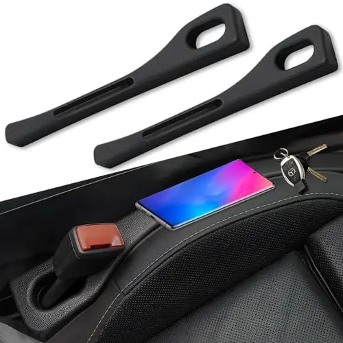 Produktbild: 2 Stück Car Seat Gap Filler, Suto Lückenfüller, Autositz Lückenfüller, Sitzlückenfüller fürs für dfür LKW, SUV, Fahrzeuge, Autos Autositzkissen