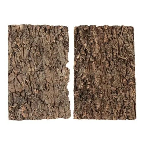 Produktbild: 2 Stück Champagnerrinde geeignet für Reptilien, Naturkork, 30 x 20 cm Rinde, geeignet für Terrarium, Reptilien-Kletterwanddekoration, Reptilienhaustiere, Vogel-Reptilien-Lebensraumzubehör