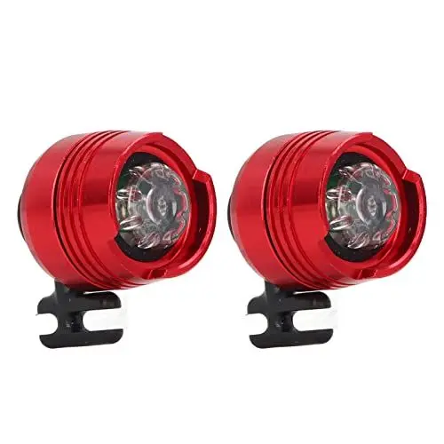 Produktbild: 2 Stück Croc Schuhe Scheinwerfer, 2 Stück LED Clogs Schuhe Licht, IPX5 Wasserdicht, Wandern Campingausrüstung Essentials Zubehör, für Hundespaziergänge, Praktisches Camping und (Rot)