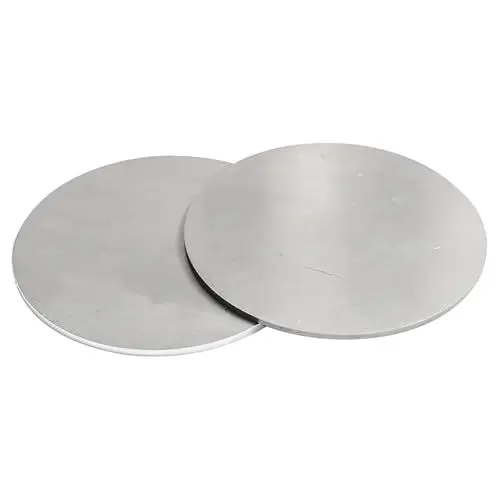 Produktbild: 2 Stück Edelstahlscheiben mit 80 mm Durchmesser, Dicke 1–10 mm, runde Metallplatte for Heimwerker, Handwerk und industrielle Nutzung, 5 mm(3mm)