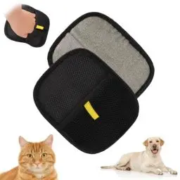 Produktbild: 2 Stück Fellmagnet,Fingerlose Tierhaarentferner Handschuh für Reinigung von Pet Hair und die Fellpflege, Kleidung Sofa Remover,Haustierhaar-entferner Glattes Gesundes Katzen und Hundefell