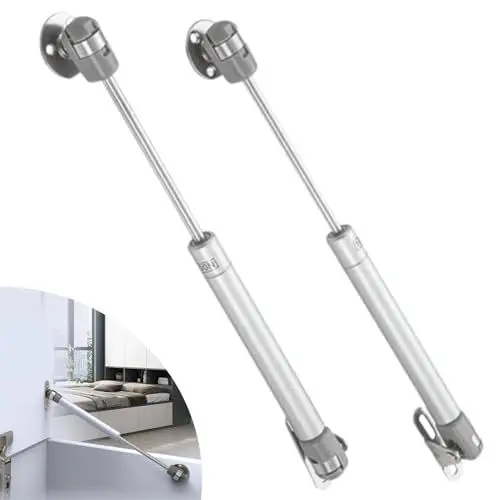 Produktbild: 2 Stück Gasdruckfeder Klappenbeschlag, Hydraulic Gasdruckfeder, 100N Gasdruckdämpfer Gas Strut Lift Dämpfer für Schrank, Kleiderschrank, Spielzeugkasten(Grau)