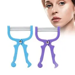 Produktbild: 2 Stück Gesichtshaarentferner Manuelle Gesicht Haarentferner Effektiver Gesichtsepilierer Frühlingsgerät Schönheitswerkzeug Tragbar Gesicht Lippen Haarentfernung Damen-Epilierer