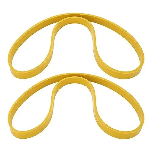 Produktbild: Bandsägen-Riemenscheibenreifen, 2 Stück, Bandsägenreifen, rutschfest, Geräuschreduzierung, Gummireifen, Ersatz für 10-Zoll-Holzbearbeitungsbandsägenrad, Gelb