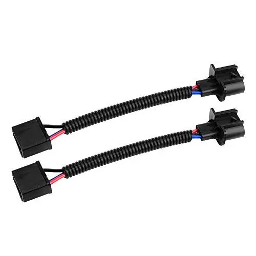 Produktbild: 2 Stück H4 Buchse auf H13 Stecker Adapter Scheinwerfer-Umrüstkabel Ki Nachrüstkabelbaum für LED-Scheinwerfer-Umrüstsatz Steckdosenadapter