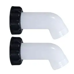 Produktbild: 2 Stück IBC Auslaufstutzen Auslauftülle IBC Adapter S60x6 Grobgewinde IBC Ablaufstutzen IBC Auslaufhahn IBC Tank Zubehör für IBC Tank Regentonnen Wassertank