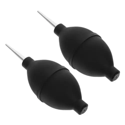 Produktbild: 2 Stück Kameraobjektiv-Staubgebläse Silikon-Luftgebläse -Pumpe Staubreiniger Lampengebläse Mikrofaser-Reinigungstuch Objektivreiniger-Set für Kameras Reinigungswerkzeug