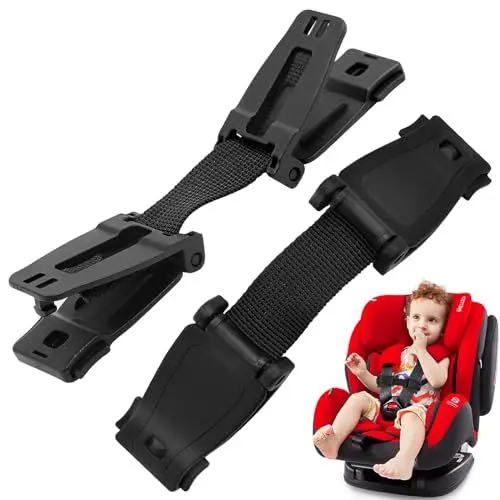 Produktbild: 2 Stück Kindersitz Gurtsicherung,Abschnallschutz Kindersitz,Gurtverlängerung Auto,Für Kindersitz Auto,Kinderwagen,Hochstühle,Fahrradsitze