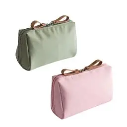 Produktbild: 2 Stück Kosmetiktasche mit Doppeltem Reißverschluss, Kosmetik-Aufbewahrungstasche, Kosmetiktasche Klein für Handtasche, Kosmetik Lagerung Für Familie, Schminktisch, Reisen, Geschäft