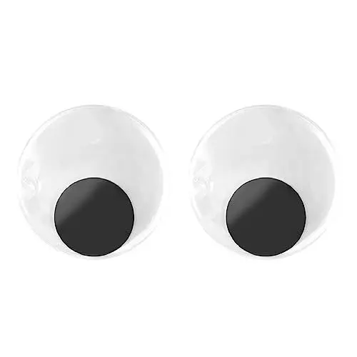 Produktbild: 2 Stück Kulleraugen, selbstklebende Kulleraugen, schwarz-weiße Kulleraugen, Wackelaugen, große Wackelaugen für die Heimdekoration (8cm / 3.15in)