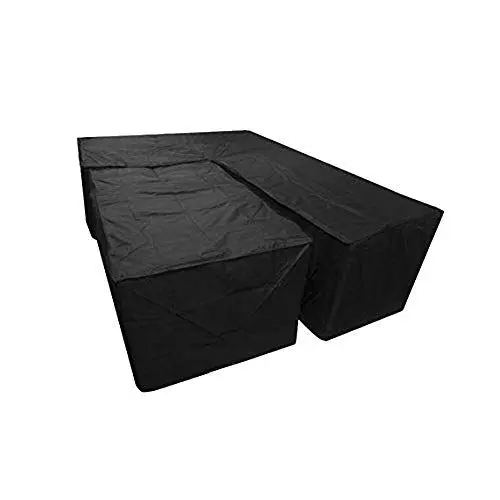 Produktbild: 2 Stück L Form Abdeckung Für Gartenmöbel, Ecksofa, L Form Schutzhülle Für Loungemöbel, Gartensofa Abdeckplane, Möbelsets Abdeckhaube Wasserdicht Staubdicht, Regenschutz Für Terrassenmöbel Gartentische