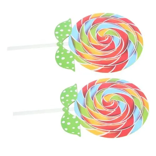 Produktbild: 2 Stück Lutscher Foto-Süßigkeiten Partydekorationen Kinderspielzeug Fotografie-Requisite Lutscher Blumensträuße Weihnachtsbaum Lutscher Hochzeits-Requisiten Für
