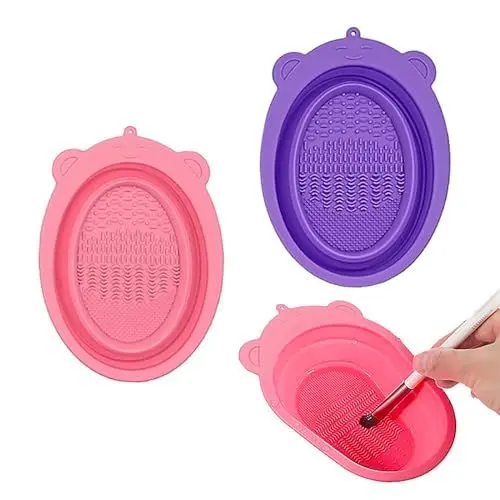 Produktbild: 2 Stück Make-up-Pinsel-Reinigungsmatte