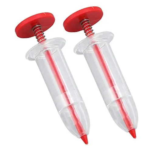 Produktbild: 2 Stück Mini Seed Sower, manueller Mini Seedmaster Mini Saatgutspender Kleiner Samenstreuer, sorgt für eine gleichmäßige Samenverteilung, Gartenpflanzer für Garten, Karotten, Salat, Grünkohlsamen
