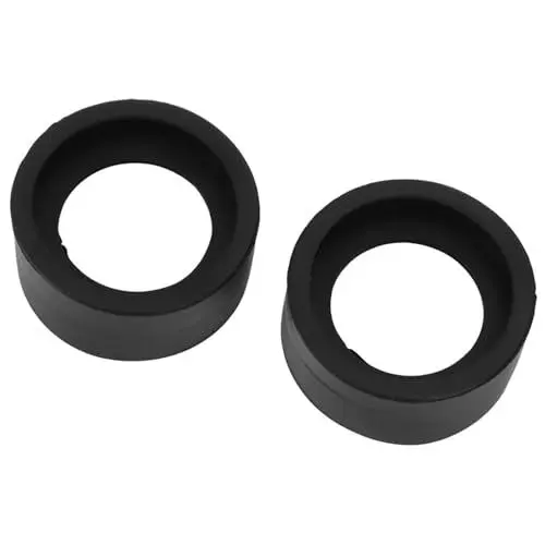 Produktbild: 2 Stück Okularschutz Gummi-Augenschutz Okularabdeckung mit 36 ​​Mm Durchmesser für 32–36 Mm Stereomikroskop (KP-H2 Flachwinkel)