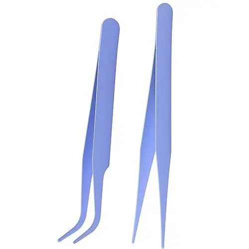 Produktbild: 2 Stück Pinzette Edelstahl Pinzetten Set Professionelle Pinzette Spitz Dauerhaft Splitterpinzette Mode Pinzetten Tweezers Ideal für Frauen/Männe Den Professionellen und Privaten Gebrauch
