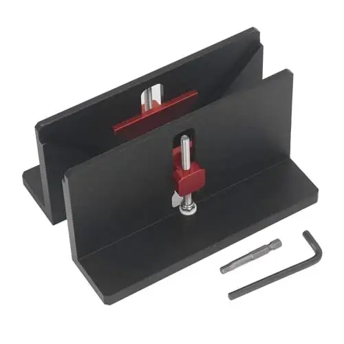 Produktbild: 2 Stück Rechtwinklige Spline-Vorrichtung, Verstellbare Rechtwinklige Spline-Klemme aus Aluminiumlegierung für Bilderrahmen, Möbel, Schubladen, Tischlerei
