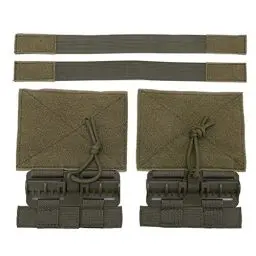 Produktbild: 2 Stück Rucksack Zusatztaschen, Weste Schnellverschluss Set MOLLE Removal Buckle Weste Entfernung Schnalle Set Schnellverschluss Set Zubehör für taktischen Rucksack Riemenschnallen Zubehör (Grün)