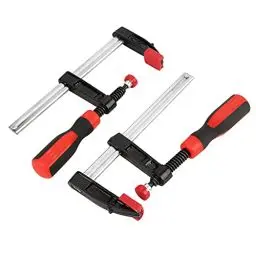 Produktbild: 2 Stück Schraubzwinge Set, F Klemmzwinge Temperguss Spannweite Holzbearbeitung Clamps Bar Stahlmaterial, DIY Handwerkzeug Kit Verbreitet beim Kleben und Spleißen (2Pcs 50x150mm)