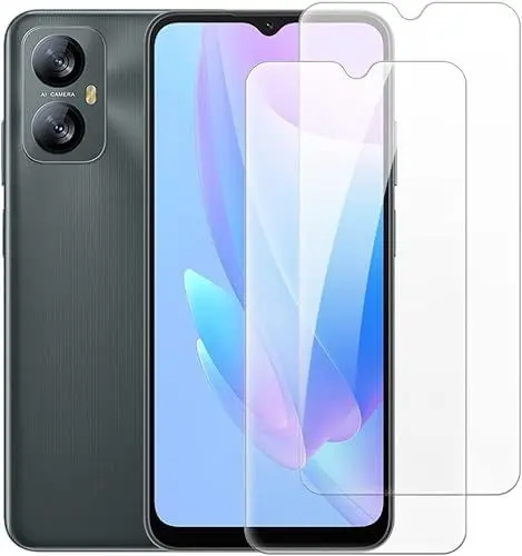 Produktbild: (2 Stück) Schutzglas kompatibel mit Blackview A52 Panzer Schutz Glas Schutzfolie Verbundglas Displayglas Echt Hart Tempered Glass 9H Härte Glas