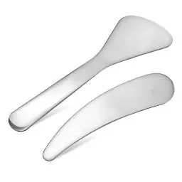 Produktbild: 2 Stück Spatel Kosmetik Edelstahl Kosmetik Spatel Augencreme Creme Spachtel Gesichtsmaske Spatel Löffel Make Up Spatel für Augencreme Gesichtscreme Lotion