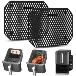 Produktbild: 2 Stück Spritzschutz für Ninja Foodi SL400EU&SL300EU, Silikon Spritzschutz für Ninja Heißluftfritteuse Zubehör, Airfryer Zubehör für Ninja Heizspirale und Ventilator (sl400)