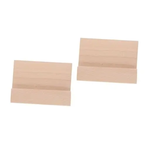 Produktbild: 2 Stück Tischkalender Basis Präsentationsständer Ausstellungsregale Kartenhalter Aus Holz Kartenständer Tischkartenhalter Kartenhalter Aus Holz Tischnummernhalter Aus Holz Lurrose