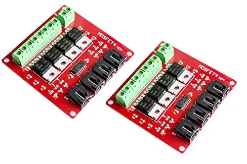 Produktbild: 2 Stück Vierkanal-4-Wege-MOSFET-Knopf IRF540 V4.0 + MOSFET-Schaltmodul