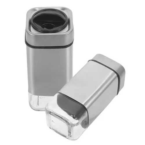 Produktbild: 2 Stück Vorratsflasche Salz Pfeffer Behälter Gewürzgläser Tank Gewürzflaschen Gewürzstreuer Gewürzglas Haushaltsgewürzstreuer Gewürzflaschen Gewürzflasche Gewürzregal