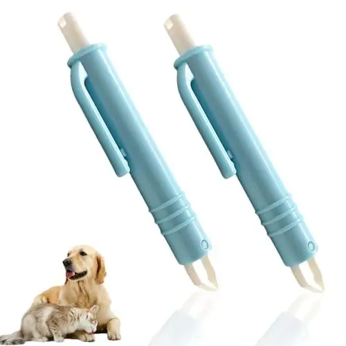 Produktbild: 2 Stück Zeckenzange, Zeckenentferner für Hunde und Katzen, Zeckenpinzette Perfekt Für Zeckennotfallset, Zeckenentfernung In Sekunden Zuverlässiger Zeckenentferner, Haken für alle Zecken-Größen(wathet)