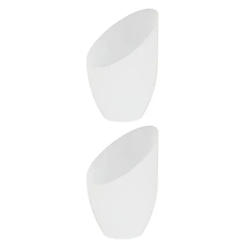 Produktbild: 2 Stück geneigte -Form-Lampenschirm, Weiß, Papier, für Kronleuchter, Wandleuchter, Schlafzimmer-Stehlampe