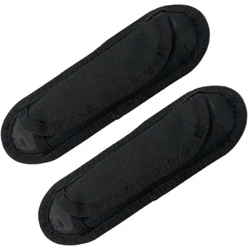 Produktbild: 2 Stücke Abnehmbarer Schultergurt, Schwarze Rucksack-Schulterpolster, Gitarrengurte Ersatz-Schulterpolster, Schulterpolster, Für Reisetasche,Laptop, Umhängetasche,Kameratasche,Gitarrentasche.