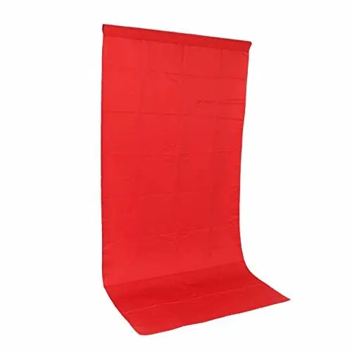 Produktbild: Yctze 2 X 2 M Roter, Waschbarer Polyester-Hintergrundstoff für Videoaufnahmen – Ideale Fotografie-Lagen