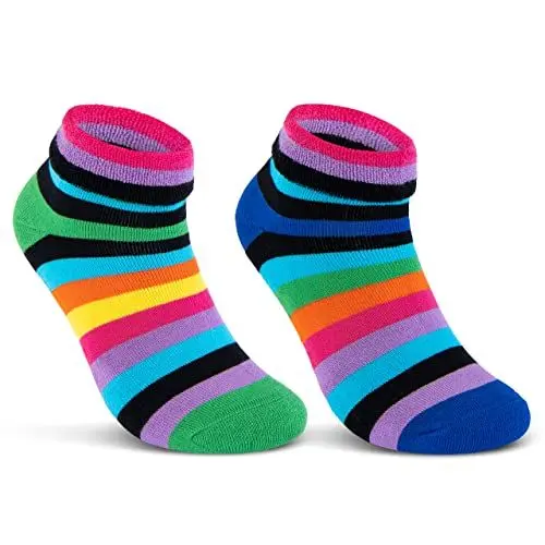 Produktbild: 2 | 4 | 6 Paar Damen THERMO Socken Innenfrottee warme Wintersocken Umschlagsocken Bunte Ringel 12790 WP (2 Paar 39-42)