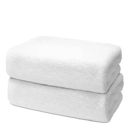 Produktbild: 2 er Set Badetücher 90x180 cm | Handtücher Groß | Frottee Weich & Flauschig | 100% Baumwolle | Saunahandtuch Saunatuch Badehandtuch Duschtuch XXL | 500 g/m² | Oeko-Tex | Ôhm | Weiß