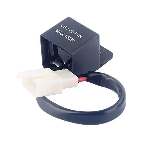 Produktbild: Yosoo 2-poliger 12 V Auto-, Motorrad-LED-Fahrtrichtungsanzeiger, Blinkrelais, Blinkfrequenzkontroll-Relais