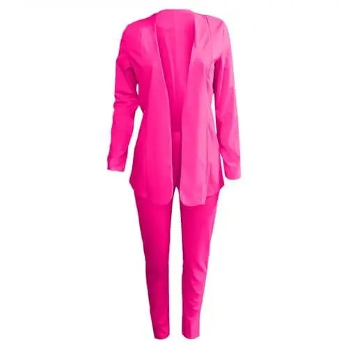 Produktbild: 2 teiler damen sommer,Hosenanzüge für Damen Festlich Elegant Blazer Einfarbig Streetwear Zweiteiler Hosenanzug Business Anzug Set Slim Fit 2 teiler Sommer Freizeitanzug Sportlich Büro Outfit,Khaki L