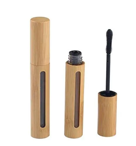 Produktbild: 2 x 6 ml leere umweltfreundliche Mascara-Wimperntusche, Flaschengläser, Kosmetik-Make-up-Fläschchen, Aufbewahrungsbehälter für Mascara, Wimpernwachstum, Öl
