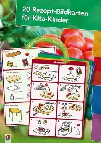 Produktbild: 20 Rezept-Bildkarten für Kita-Kinder