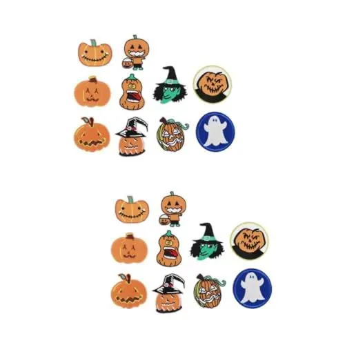Produktbild: 20 Stk Aufnäher Halloween-elemente-patches Patches Nähen Cartoon-patches Cartoon-stickerei-patches Dekorativer Beitrag Kleidung