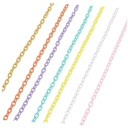 Produktbild: NUOBESTY 2sets Craft Kunststoffketten Für Lanyard Kabelkette Schmuck Sicheres Bequemes Zubehör 10pcs * 2