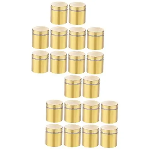 Produktbild: 20 Stk Werbe-Pin stainless steel inoxlm acrylplatte Werbeschild Goldfarben goldene Abstandsnagel aus Glas Acrylnagel Maniküre Halterung bilden Hardware- Rostfreier Stahl