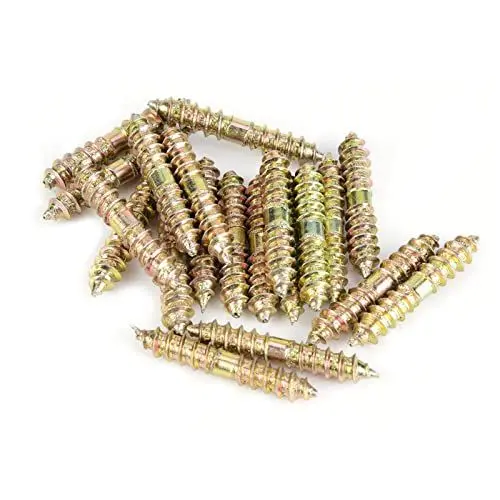 Produktbild: 20 Stück 5 * 30 Mm Dübelschraube Holzbearbeitung Möbelverbinder Doppelendschraube